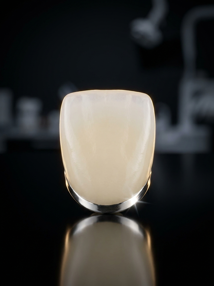 Porcelain fused to metal crown